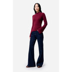 Stehkragenpullover Francesca - Bordeaux