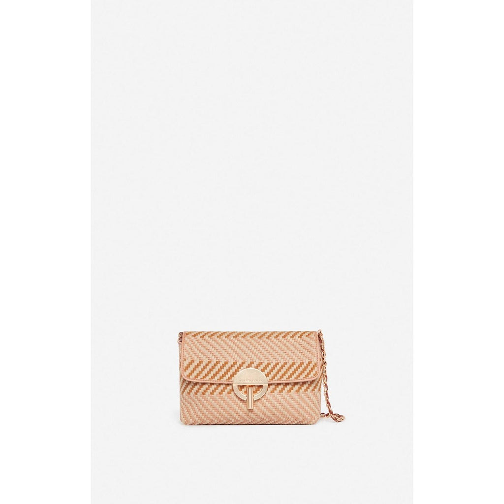 Vanessa Bruno - Bolso Pequeño Moon De Piel & Algodón - Multicolor & Biscuit