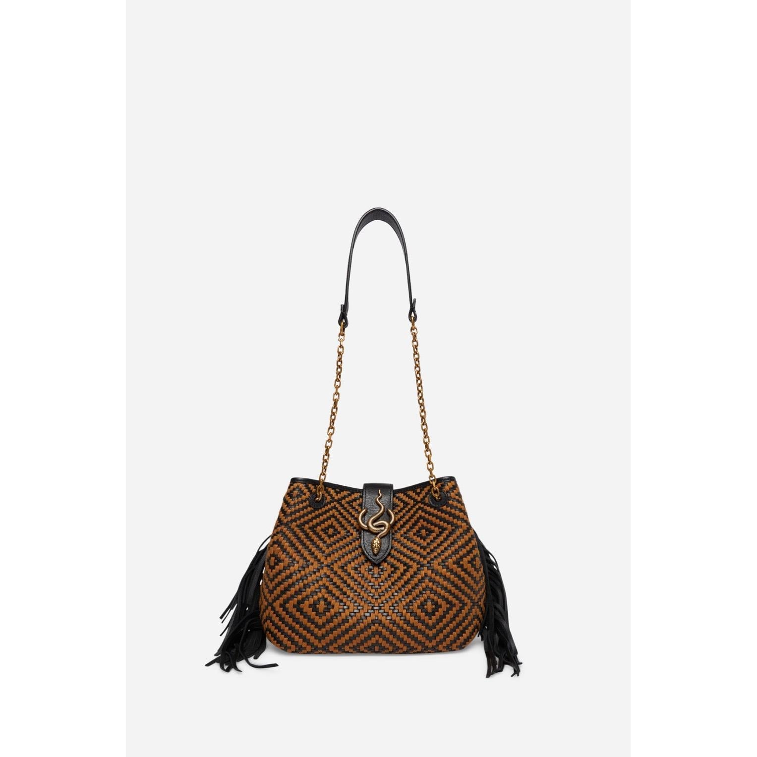 Small Cléo Bag - Tan & Black