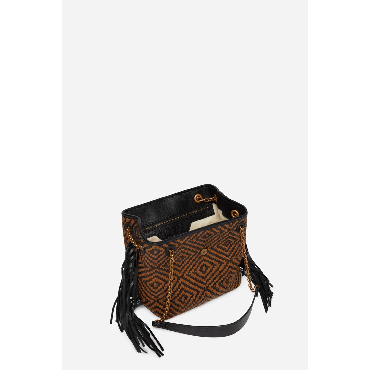 Small Cléo Bag - Tan & Black