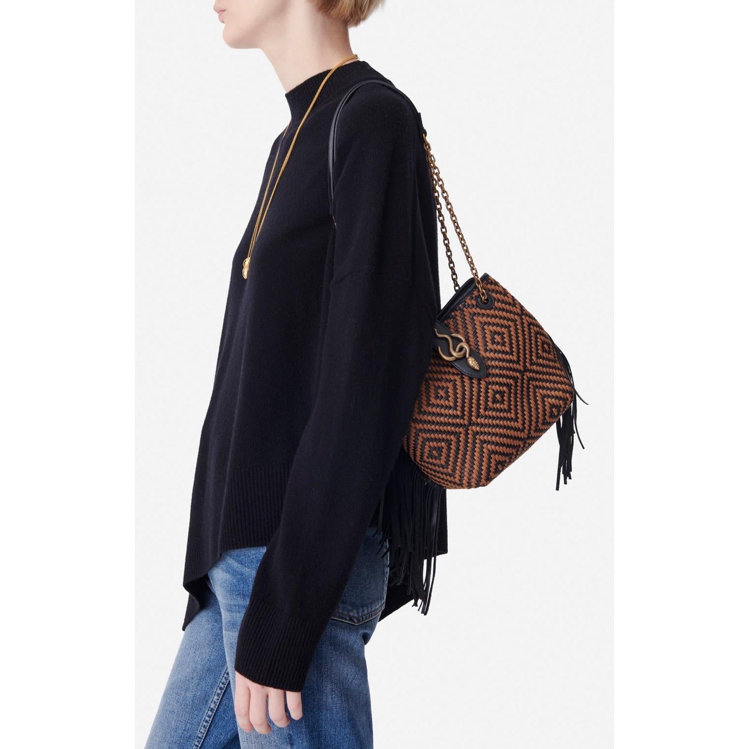 Small Cléo Bag - Tan & Black