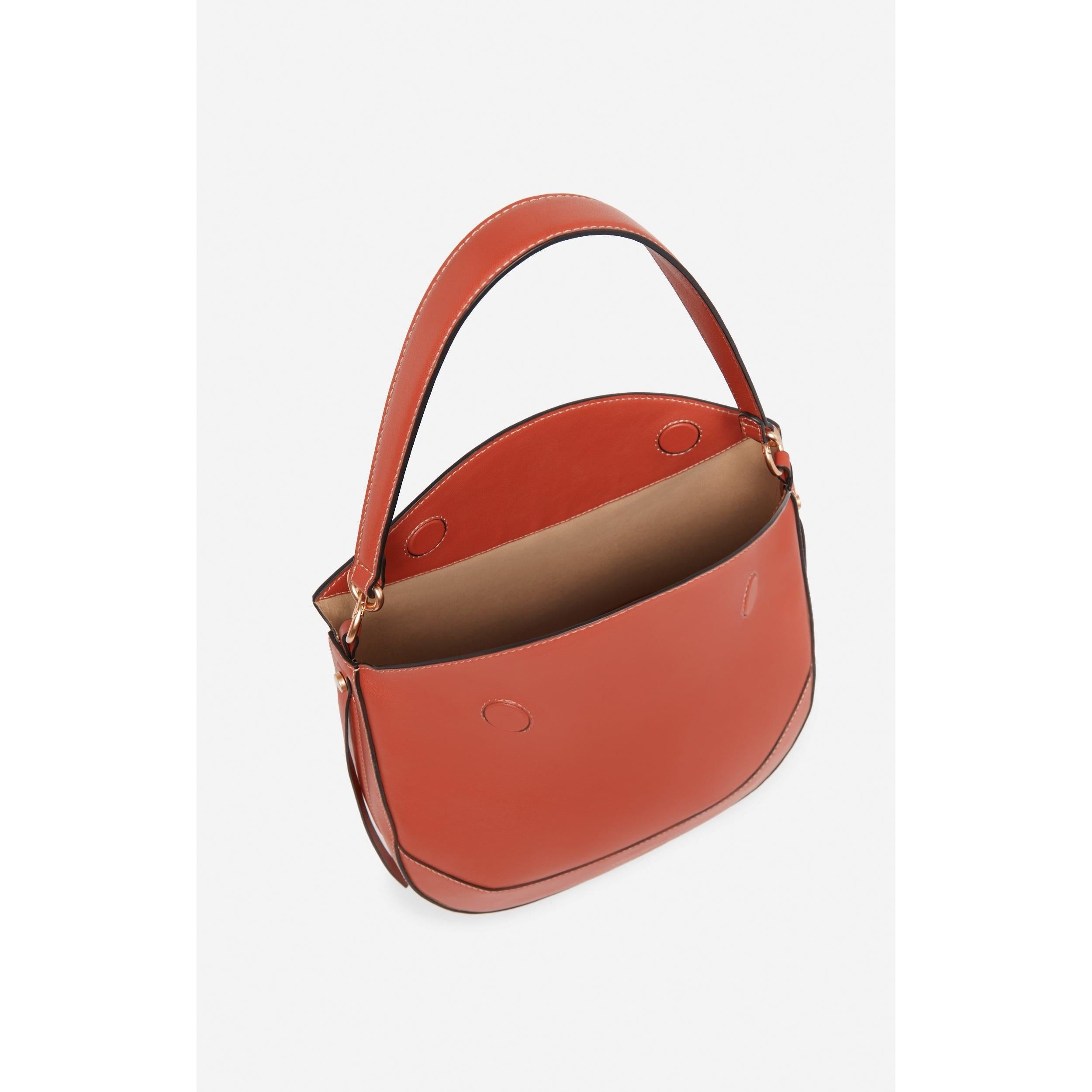 Large Daily Leather Bag - Rust