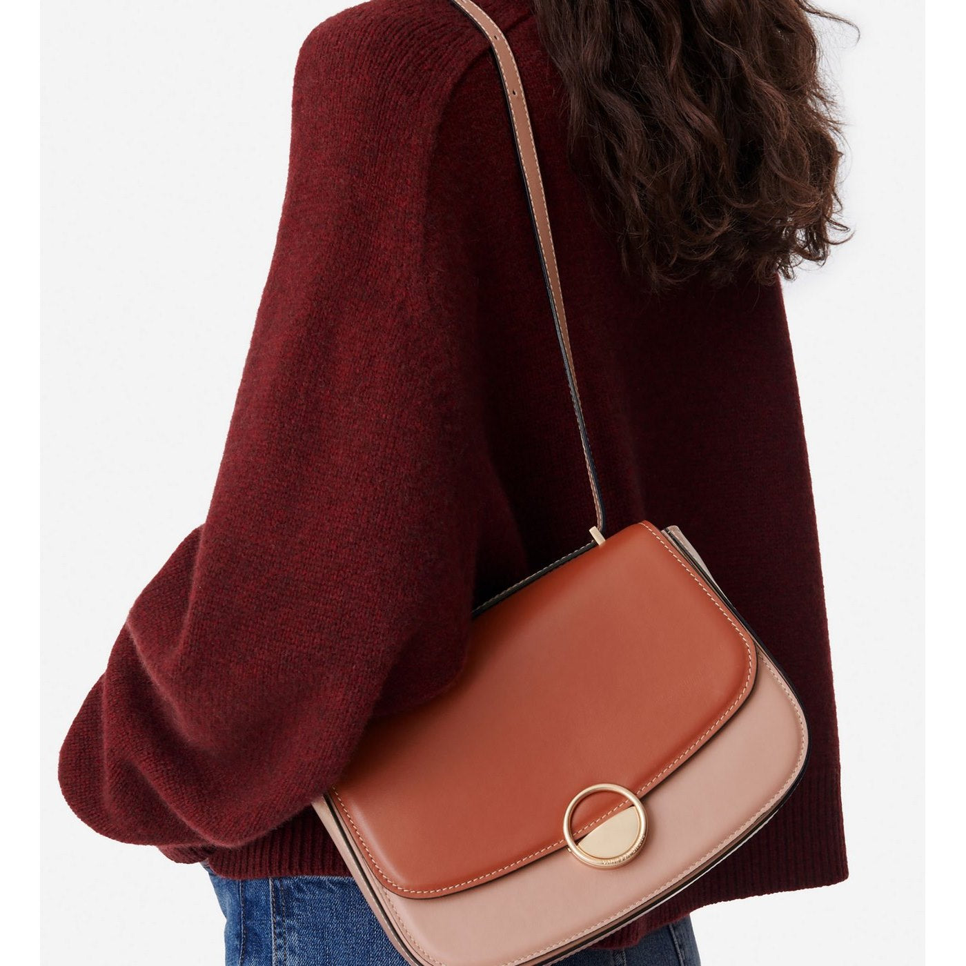 Bolso Grande con Solapa Romy - Rouille