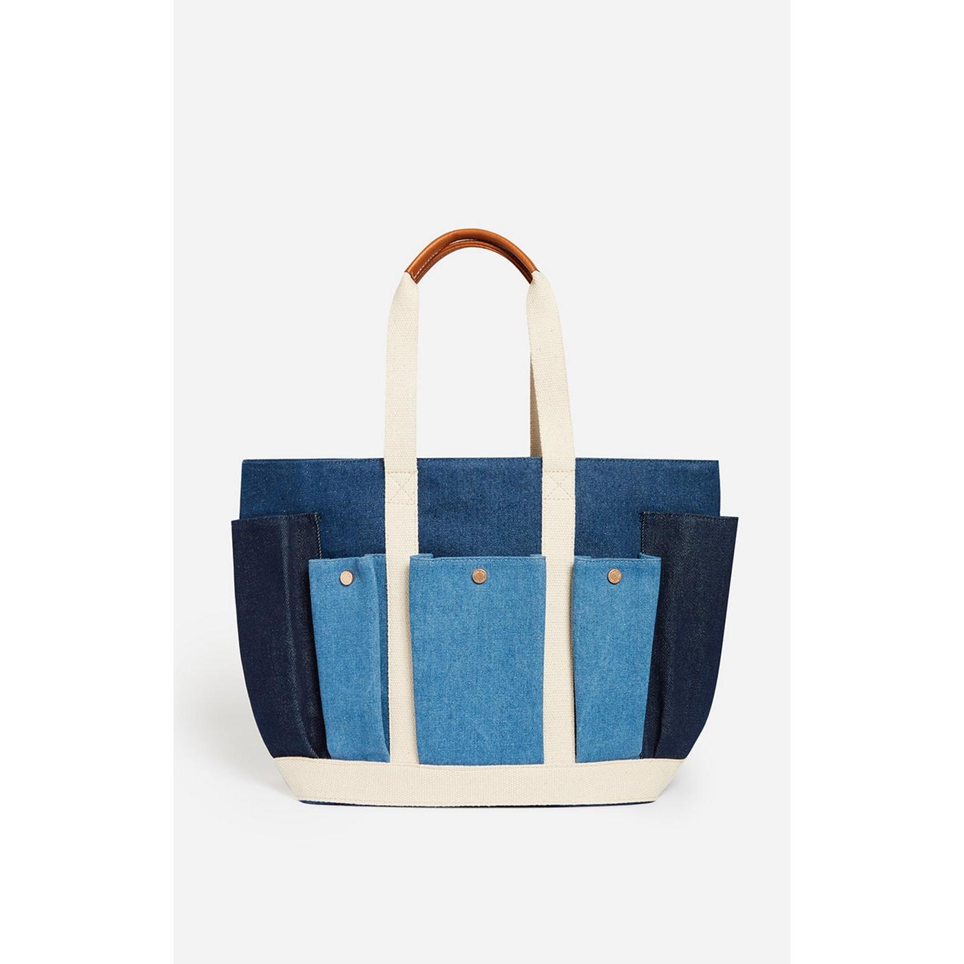 Vanessa Bruno - Cabas L Multipoches - Bleu Multico