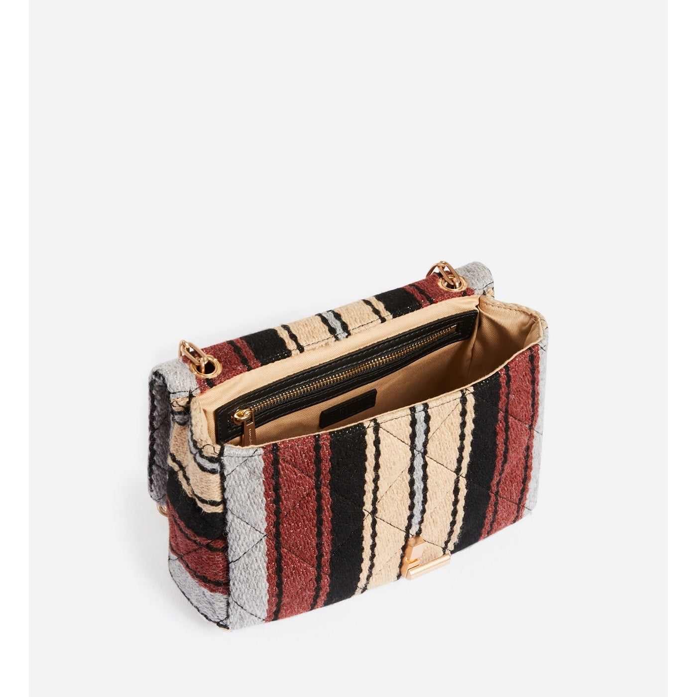 Sac Moon En Laine - Multico/Biscuit