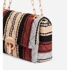Sac Moon En Laine - Multico/Biscuit