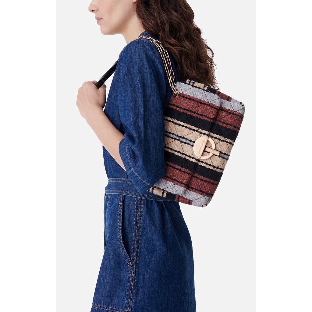 Sac Moon En Laine - Multico/Biscuit