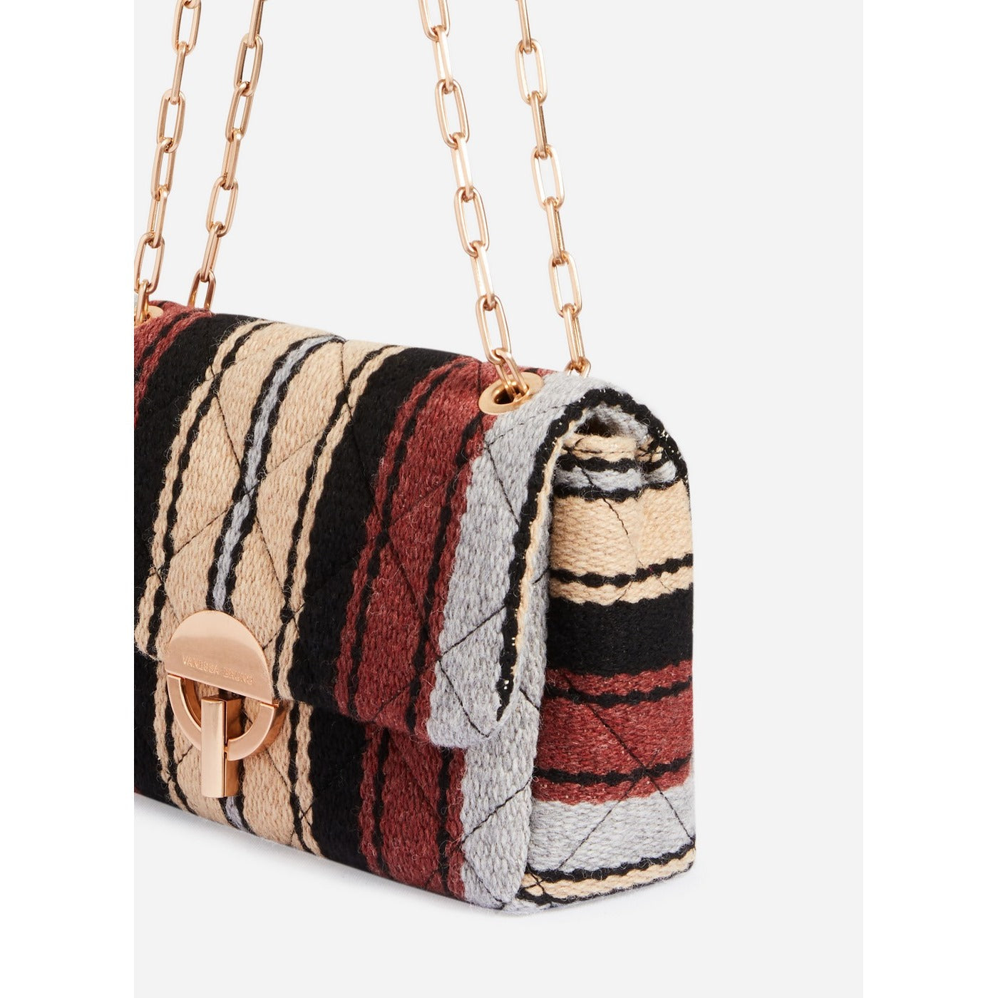 Sac Moon En Laine - Multico/Biscuit