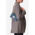 Moon Mini Velvet Bag - Denim