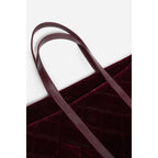 Vanessa Bruno - Cabas L En Velours Matelassé - Aubergine