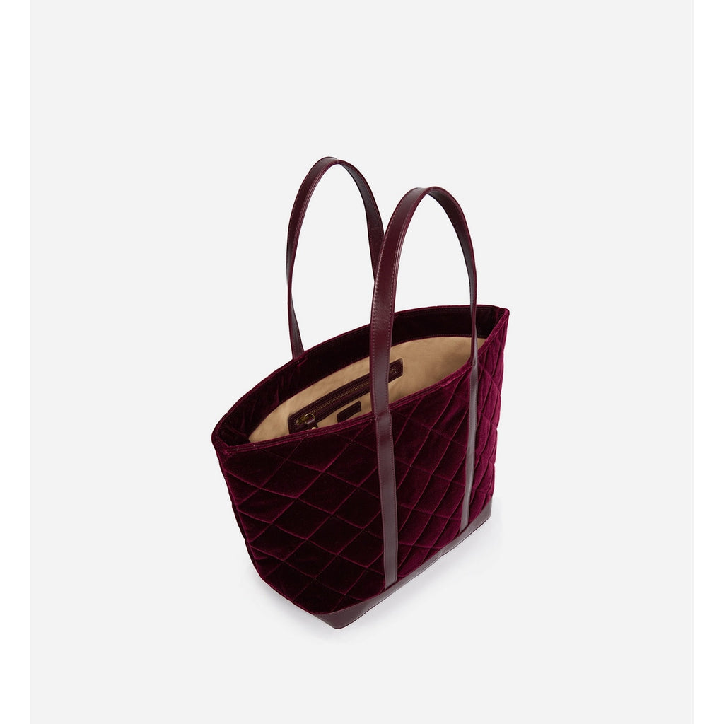Vanessa Bruno - Cabas L En Velours Matelassé - Aubergine