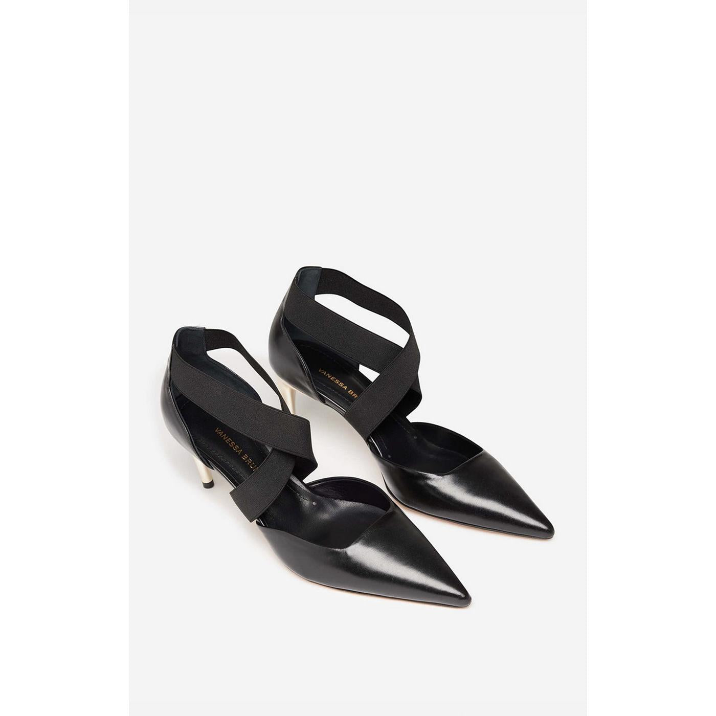 Escarpins En Cuir - Noir