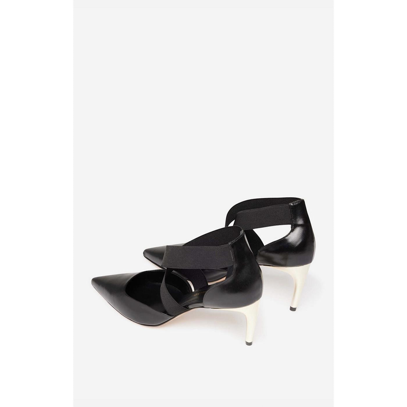 Escarpins En Cuir - Noir