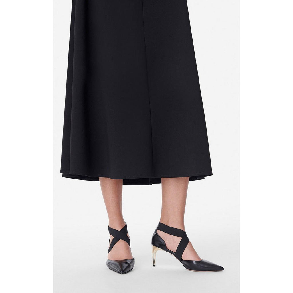 Escarpins En Cuir - Noir