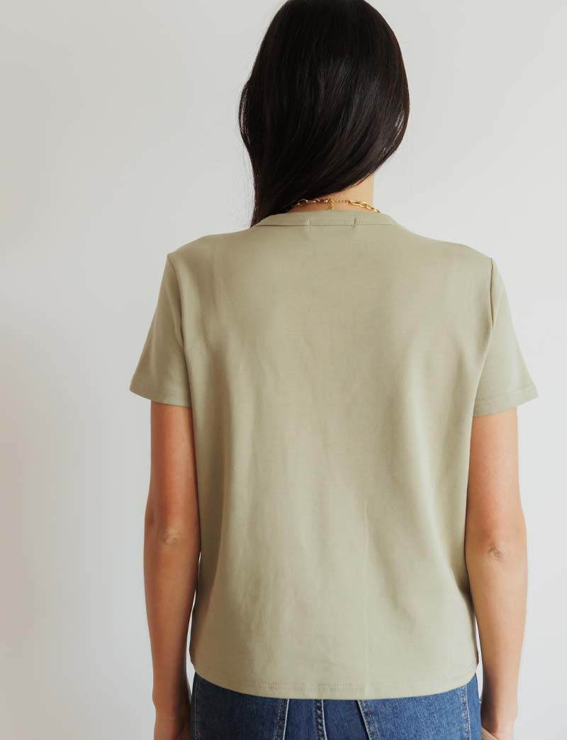 T-Shirt Oliwkowy Robb