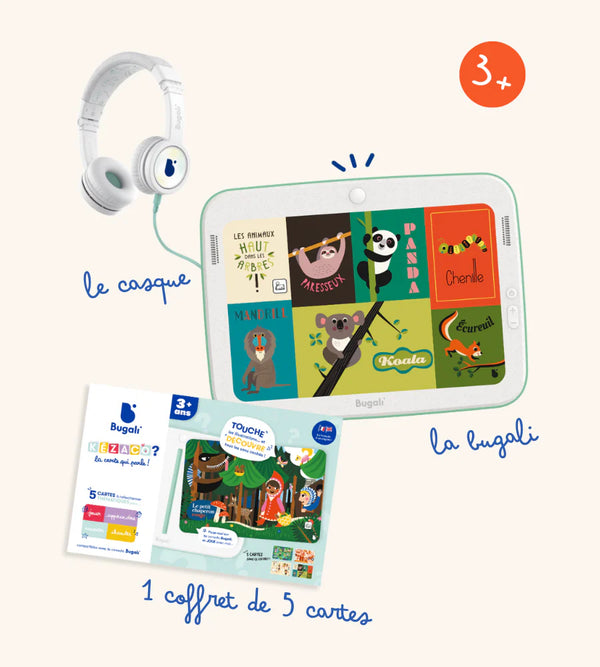 Paquetes: paquete de tableta, auriculares y mapas (3+)