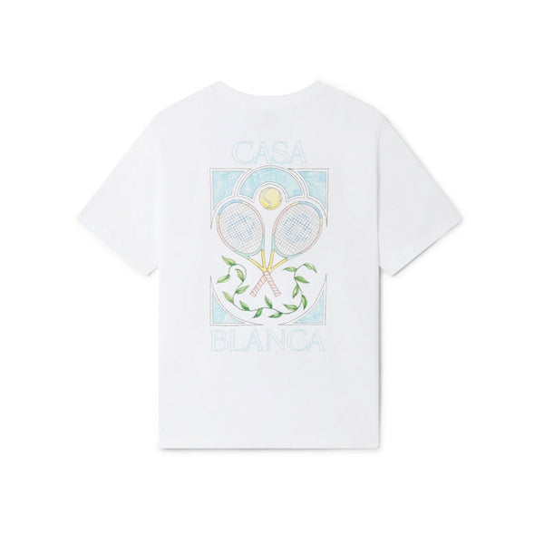 Casablanca - Pastel Tennis T-Shirt - White