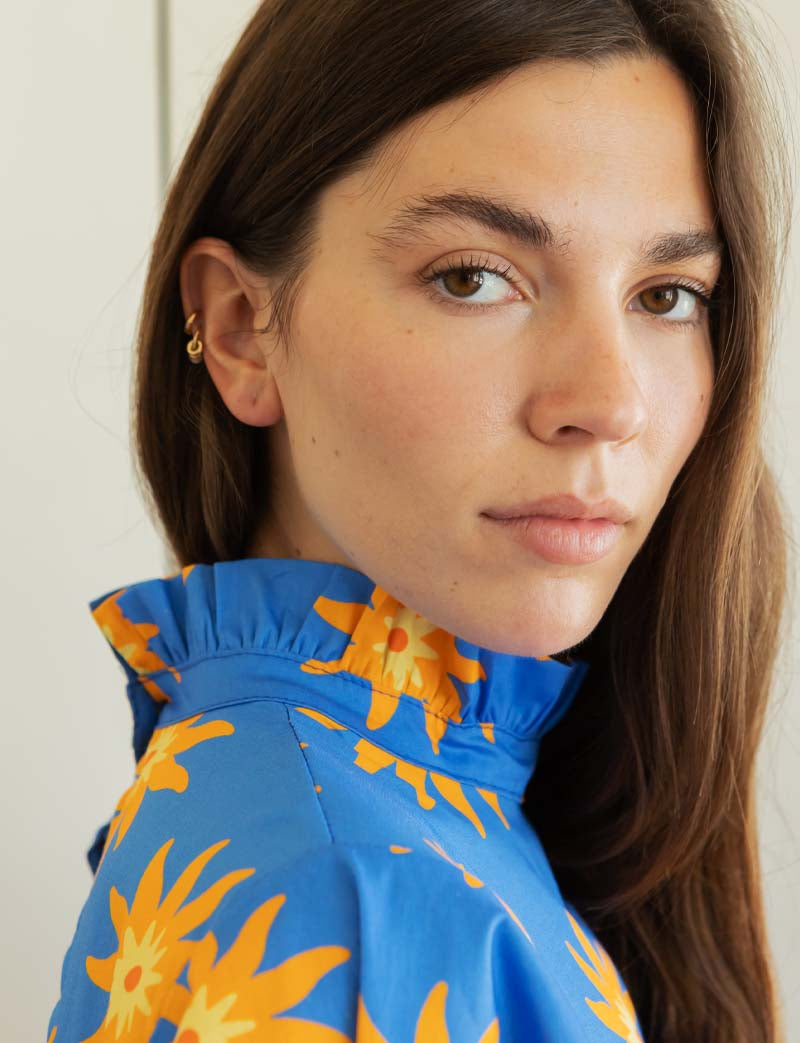 Kleid Blau & Sonnengelb Joana