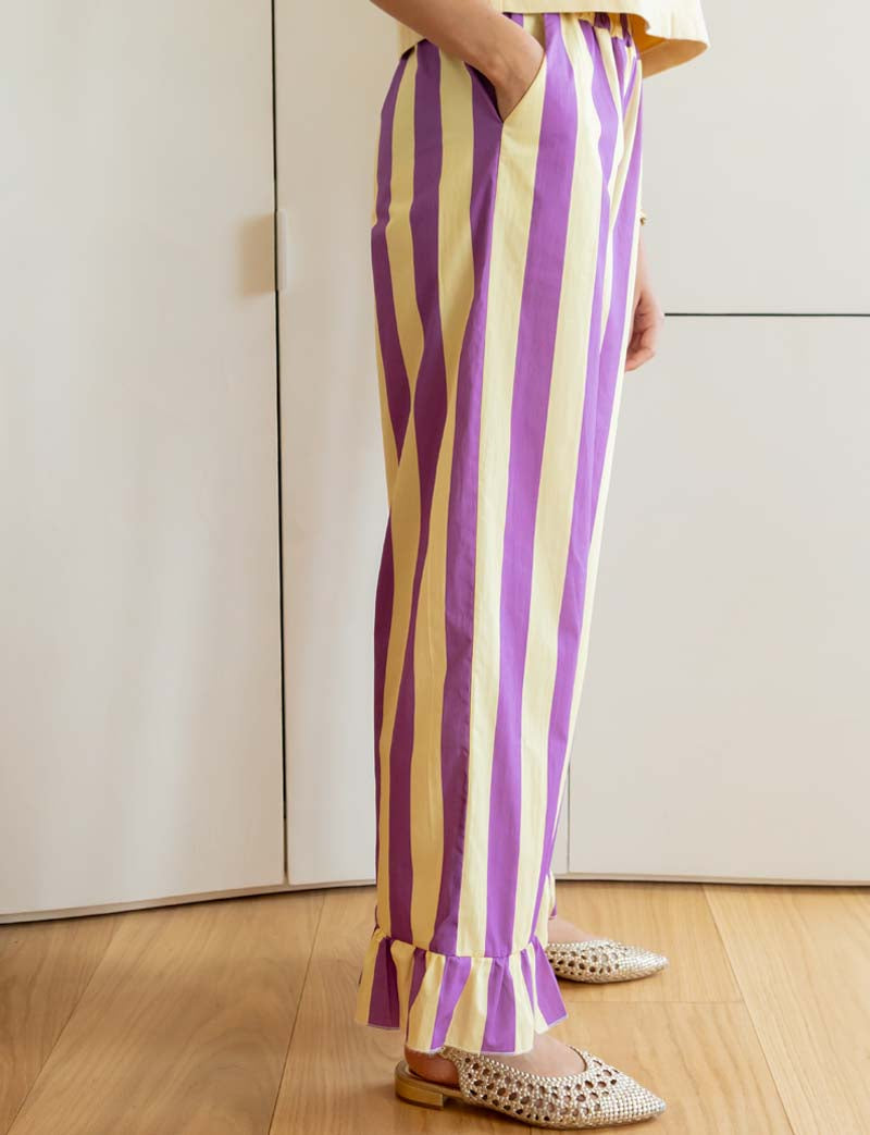 Pantaloni Gialli & Viola Gasty