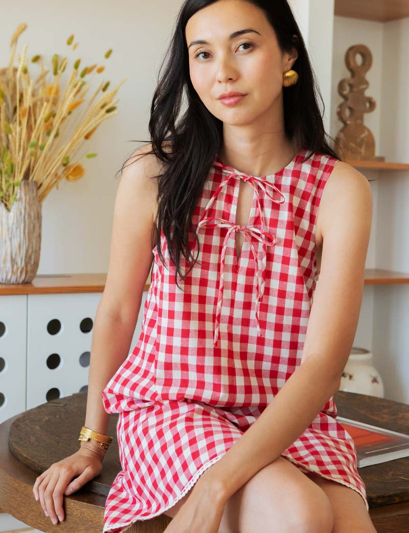 Vestido Vichy Rojo Raymonde