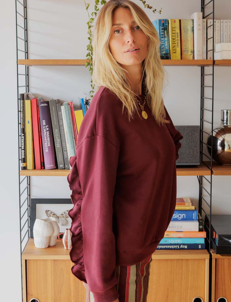 Bordowa Bluza Honoré
