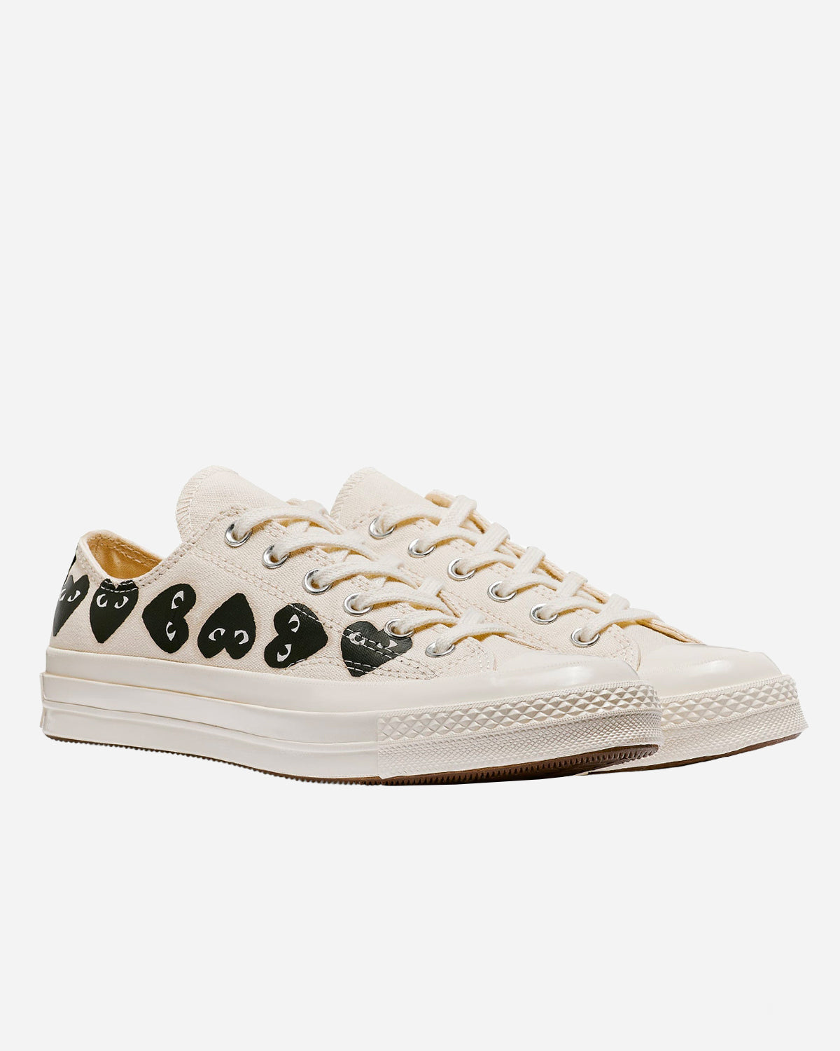 Comme Des Garçon Play - Cdg Play X Converse Chuck 70 Low Multi Heart White