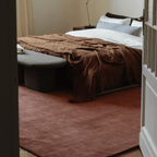 100% New Zealand Wool Rug - Rust