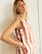 Top a righe terracotta Ansy