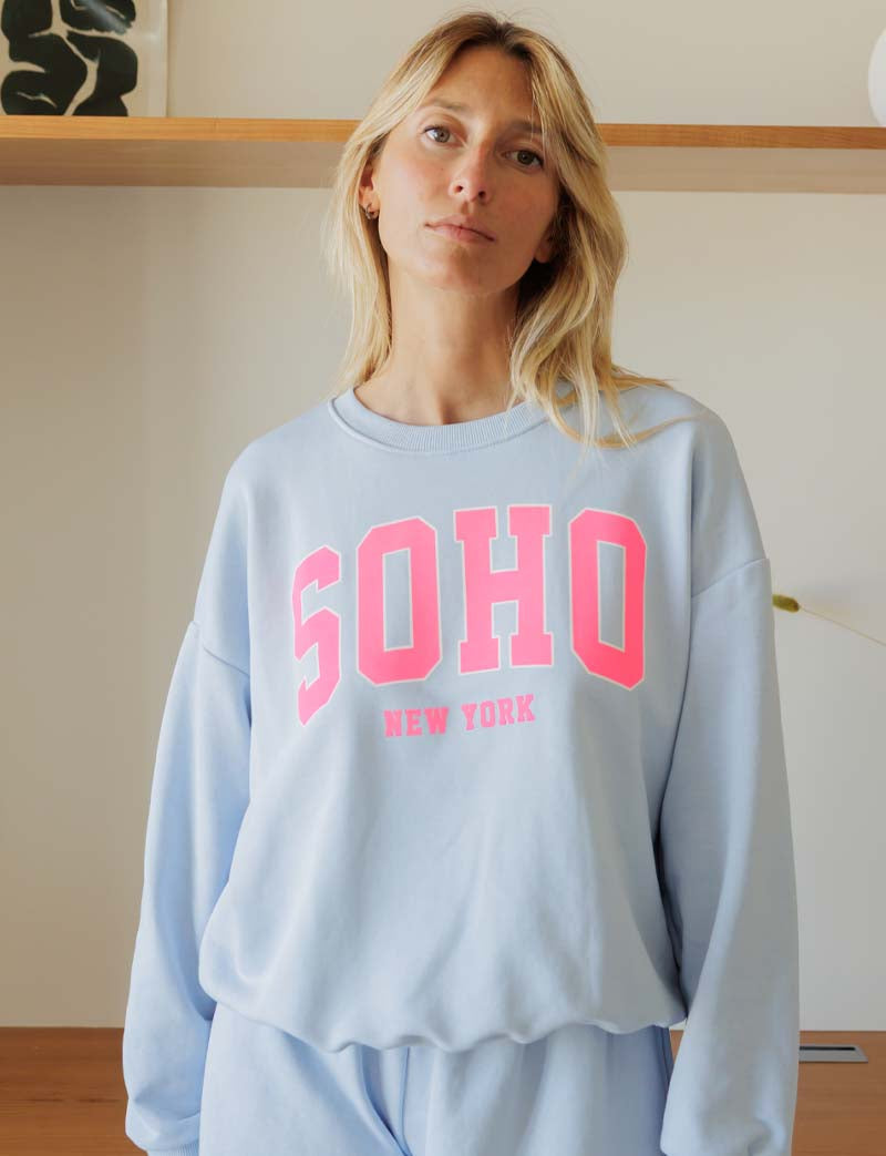Sudadera Celeste Soho