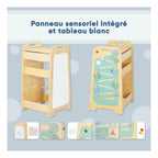 5-in-1 Multifunctional Learning Tower – Play XL Mint & Yellow