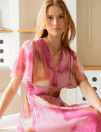 Gemustertes Kleid Loélia