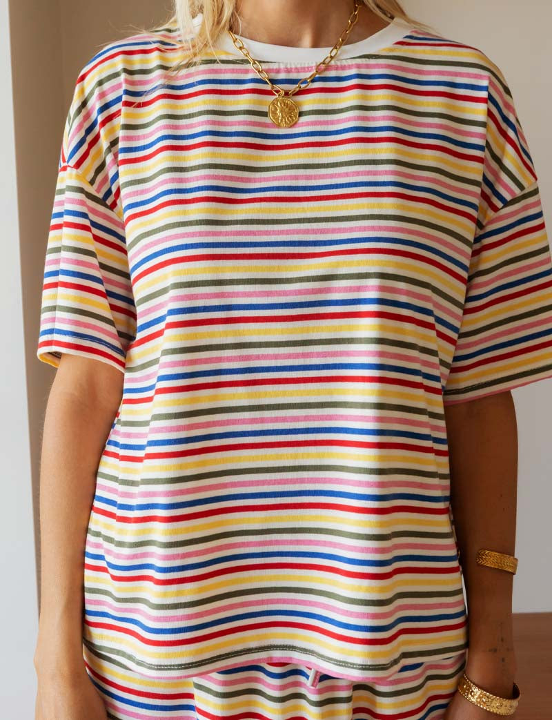 T-shirt a righe multicolore 1 Conrad