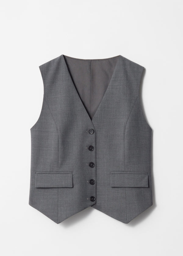 Blazer Es Alissa Waistcoat - Gray - Women