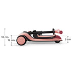 Patinete Evolutivo 2 En 1 Con Asiento Halley 2 Rosa