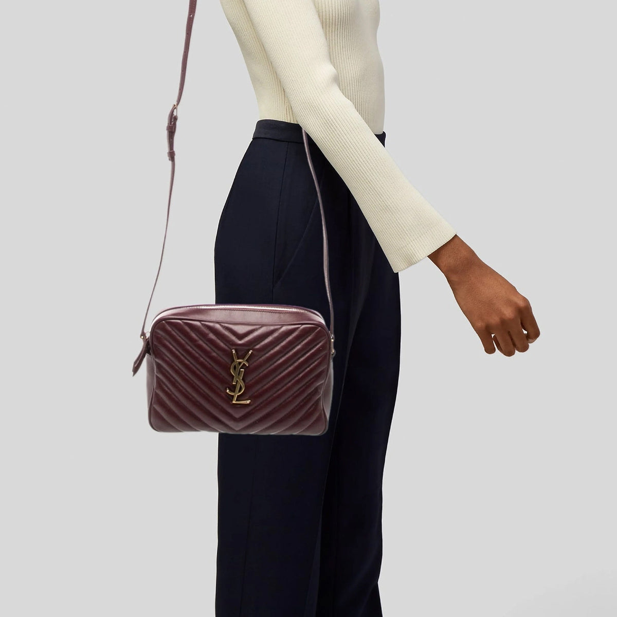 Borsa Saint Laurent Medium Lou Camera Shoulder