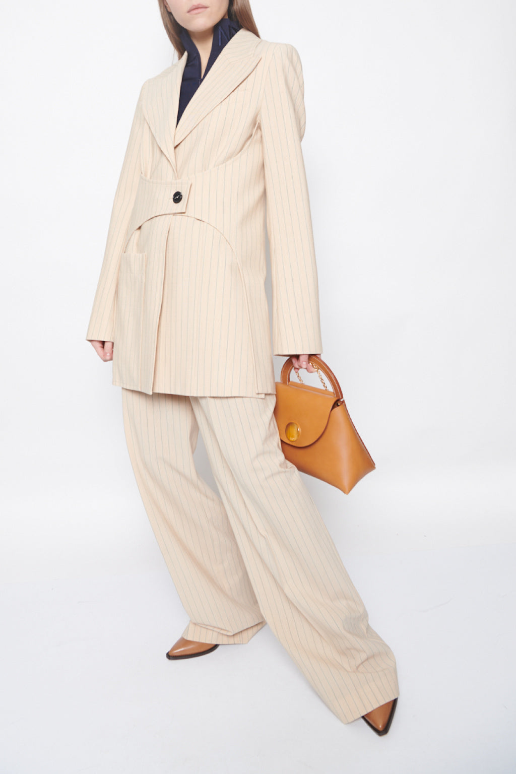 Pantalon - Beige/Noir - Femme