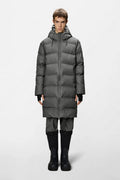 Chaqueta acolchada larga Alta W3T4 Gris - Mixto