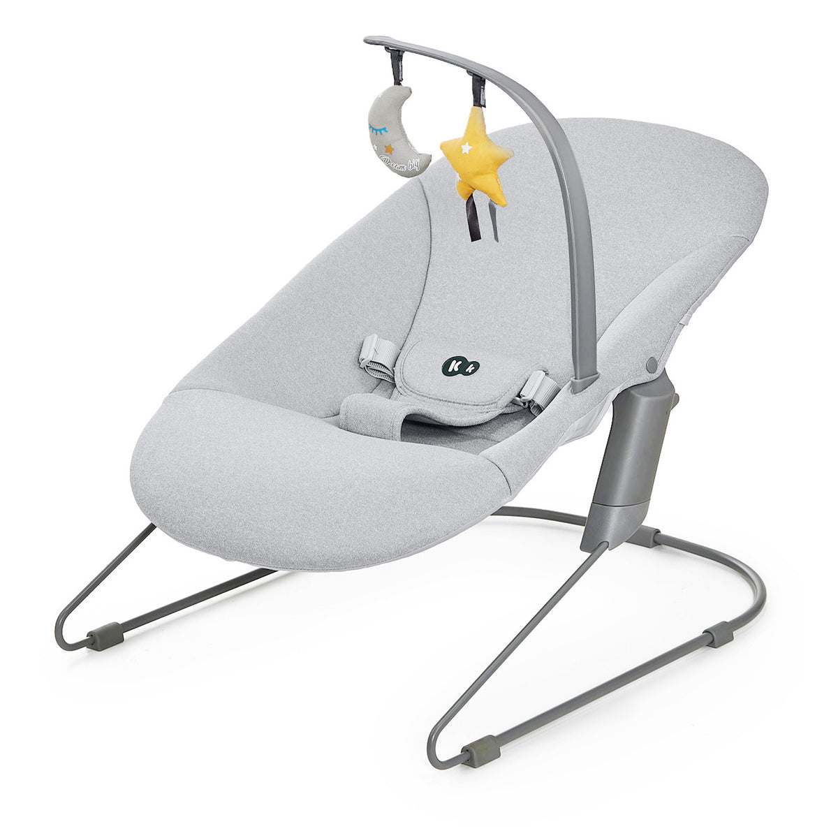 Chaise Haute Enock Avec Transat Calmee Gris