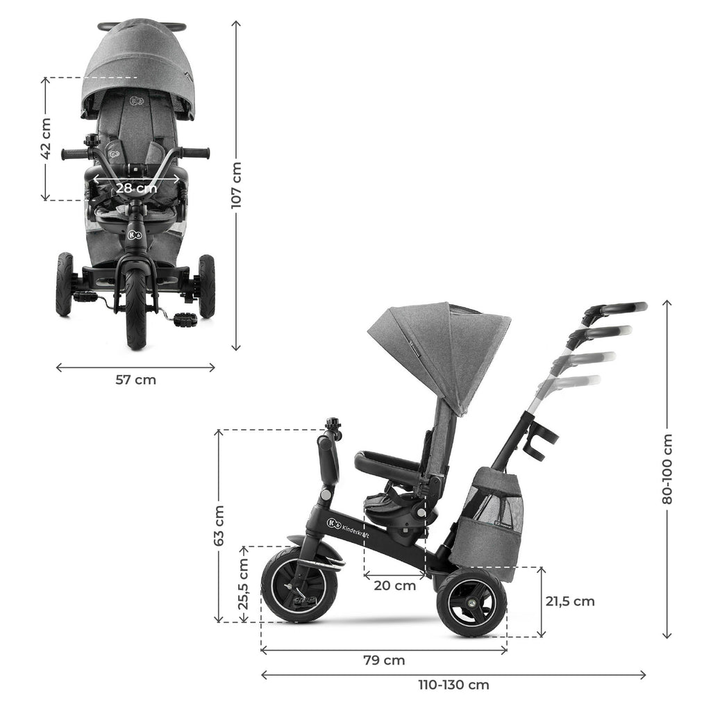 Tricycle Easytwist Gris