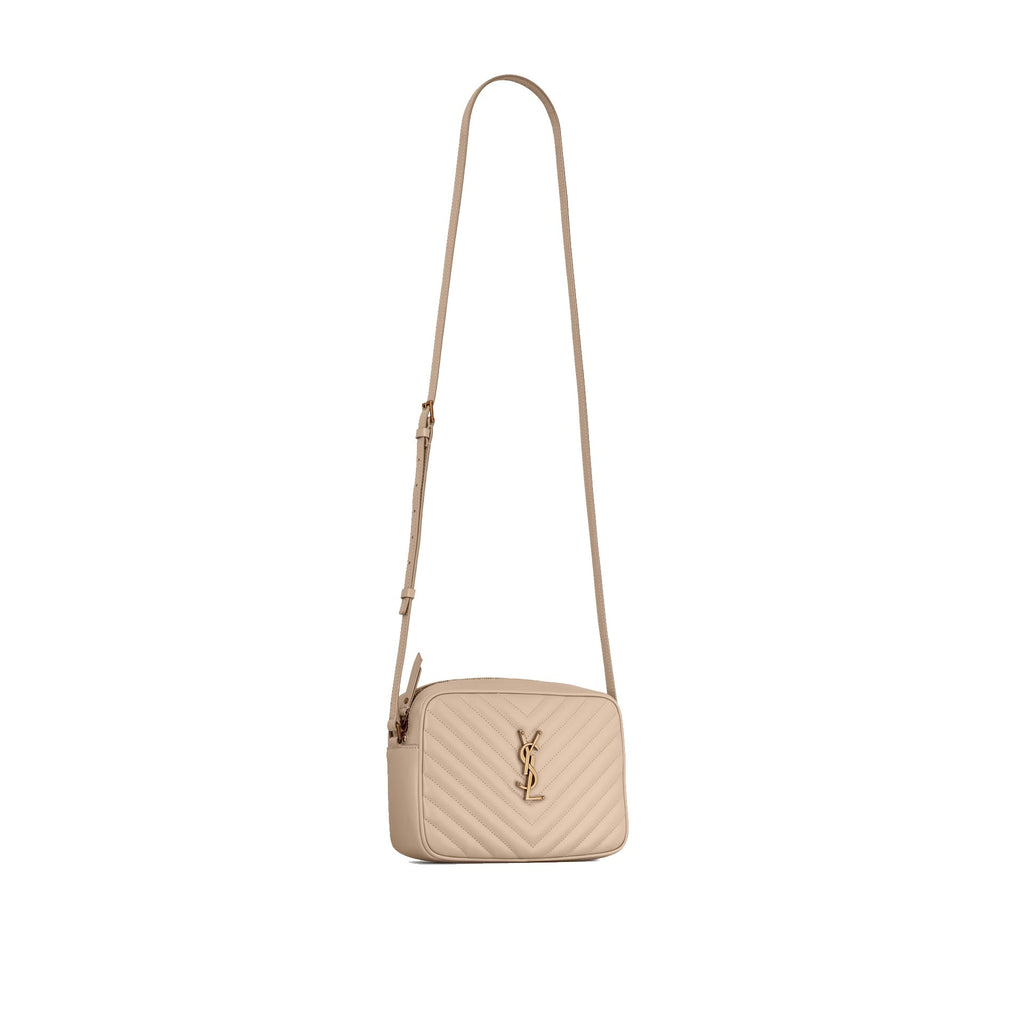 Saint Laurent - Bolso Lou Camera - Mujeres - Beige