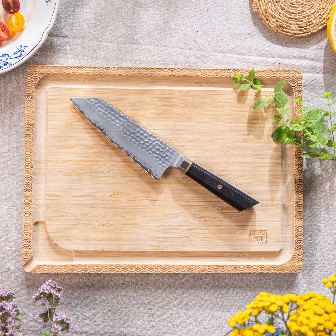 Collection Bunka San-Mai - Set Complet Nomade 6 Pièces : 4 Couteaux + 2 Accessoires