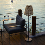 Boheme Tall - Lámpara de pie solar - Polirratán - Marrón