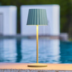 Abby - Lampe De Table Sans Fil - Acier - Vert
