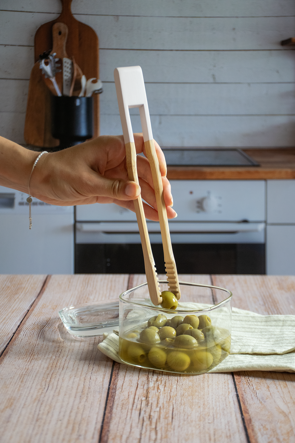 Bamboo All-Purpose Tongs - Powder Pink
