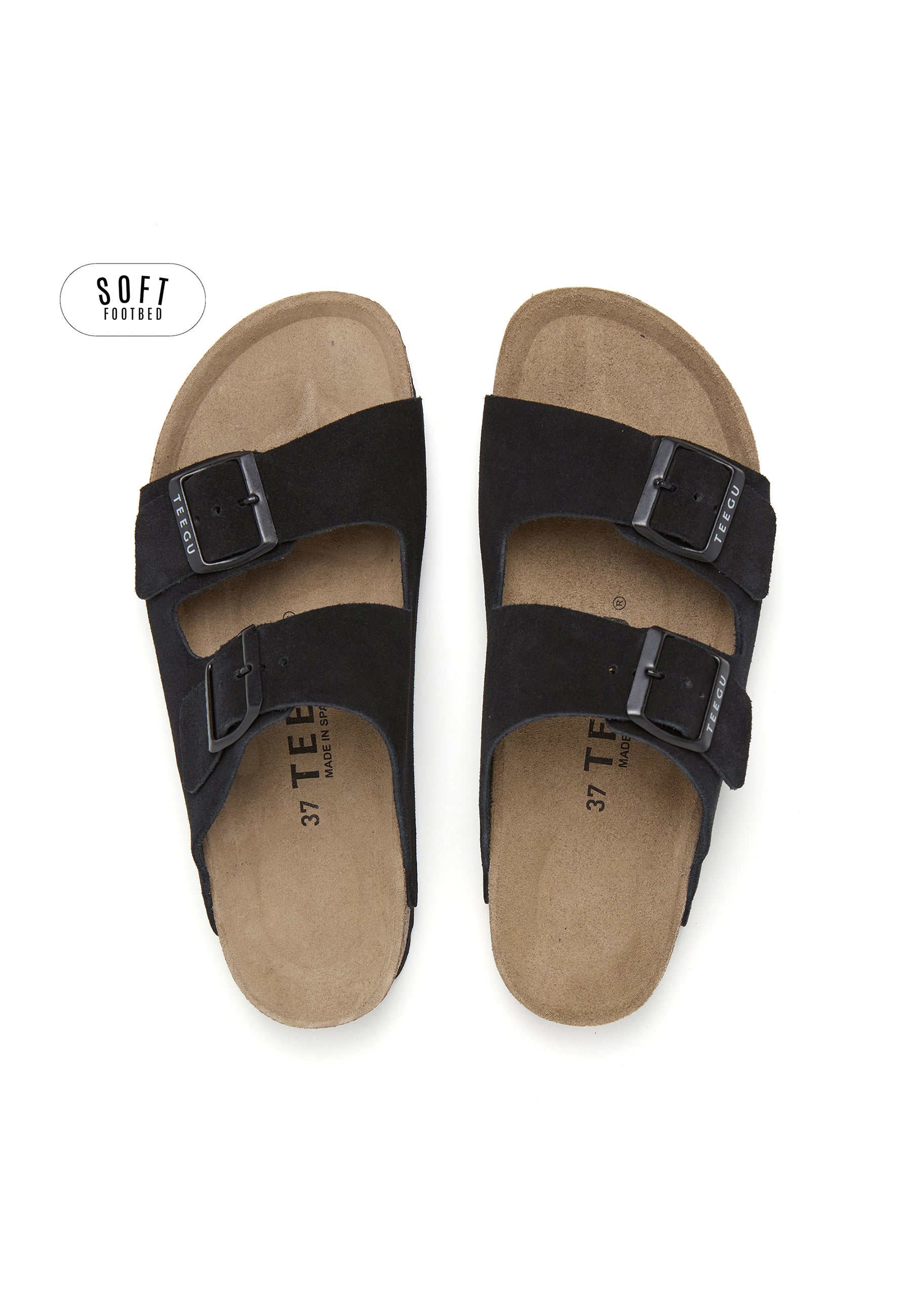 Sandalias Planta Soft - Negro