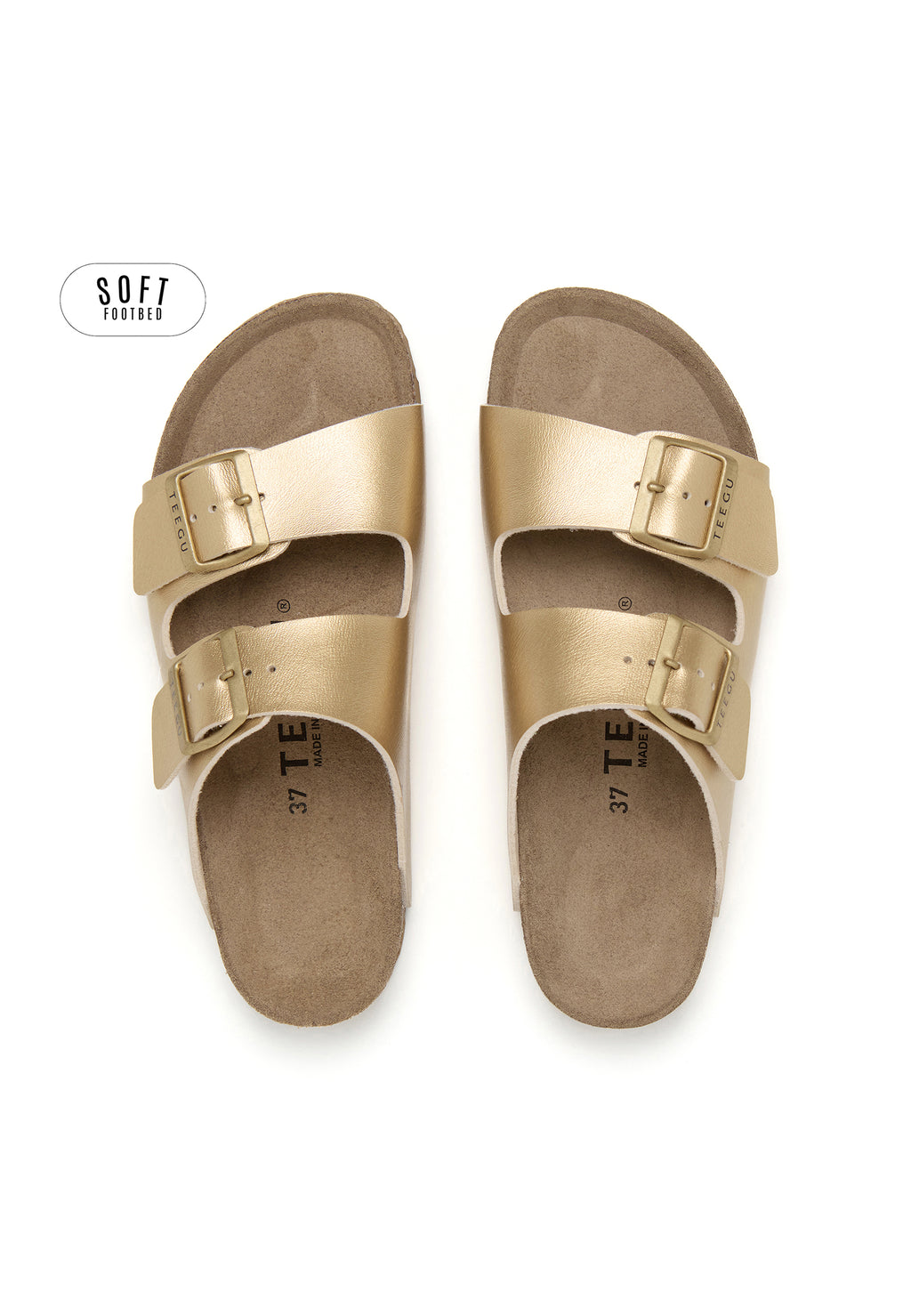 Sandalias Planta Soft - Dorado