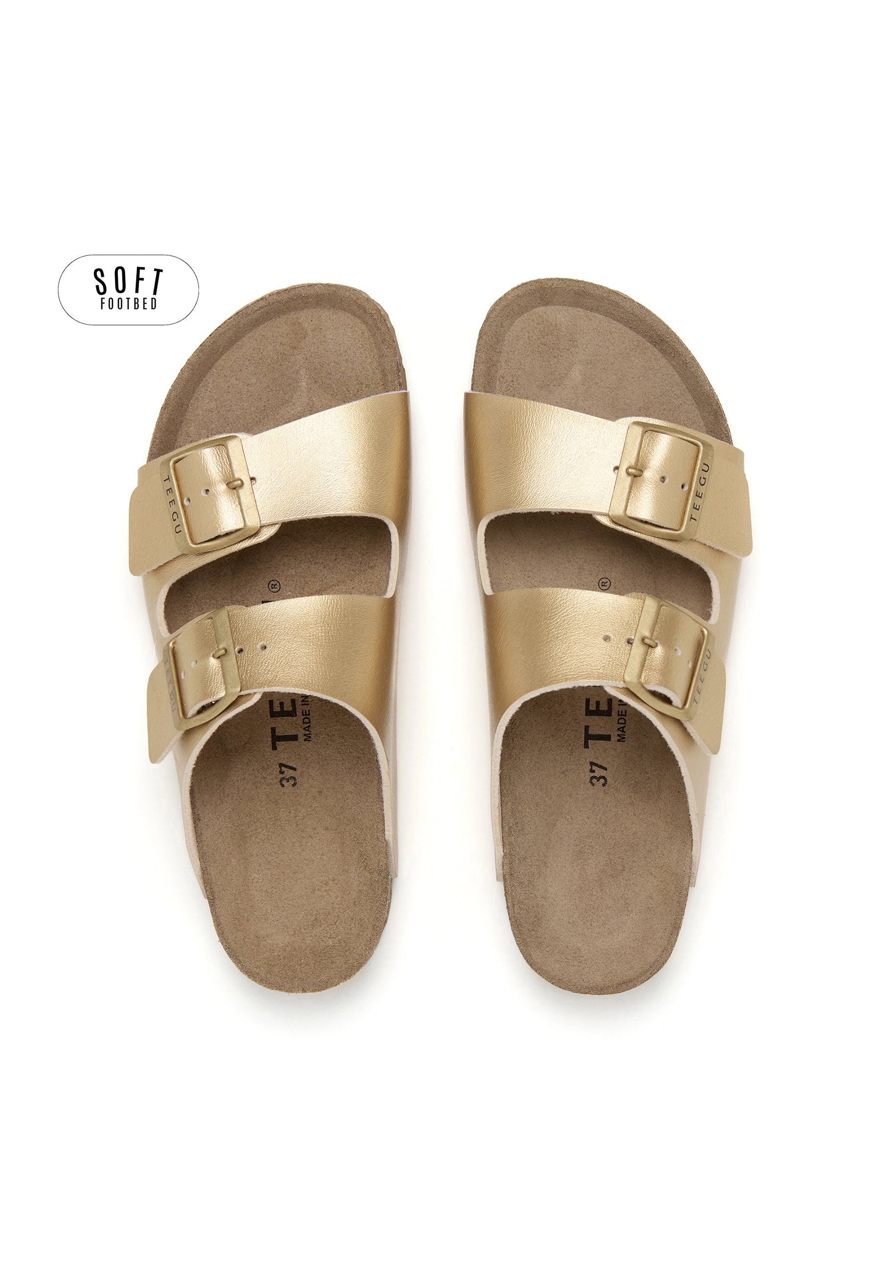 Sandalias Planta Soft - Dorado