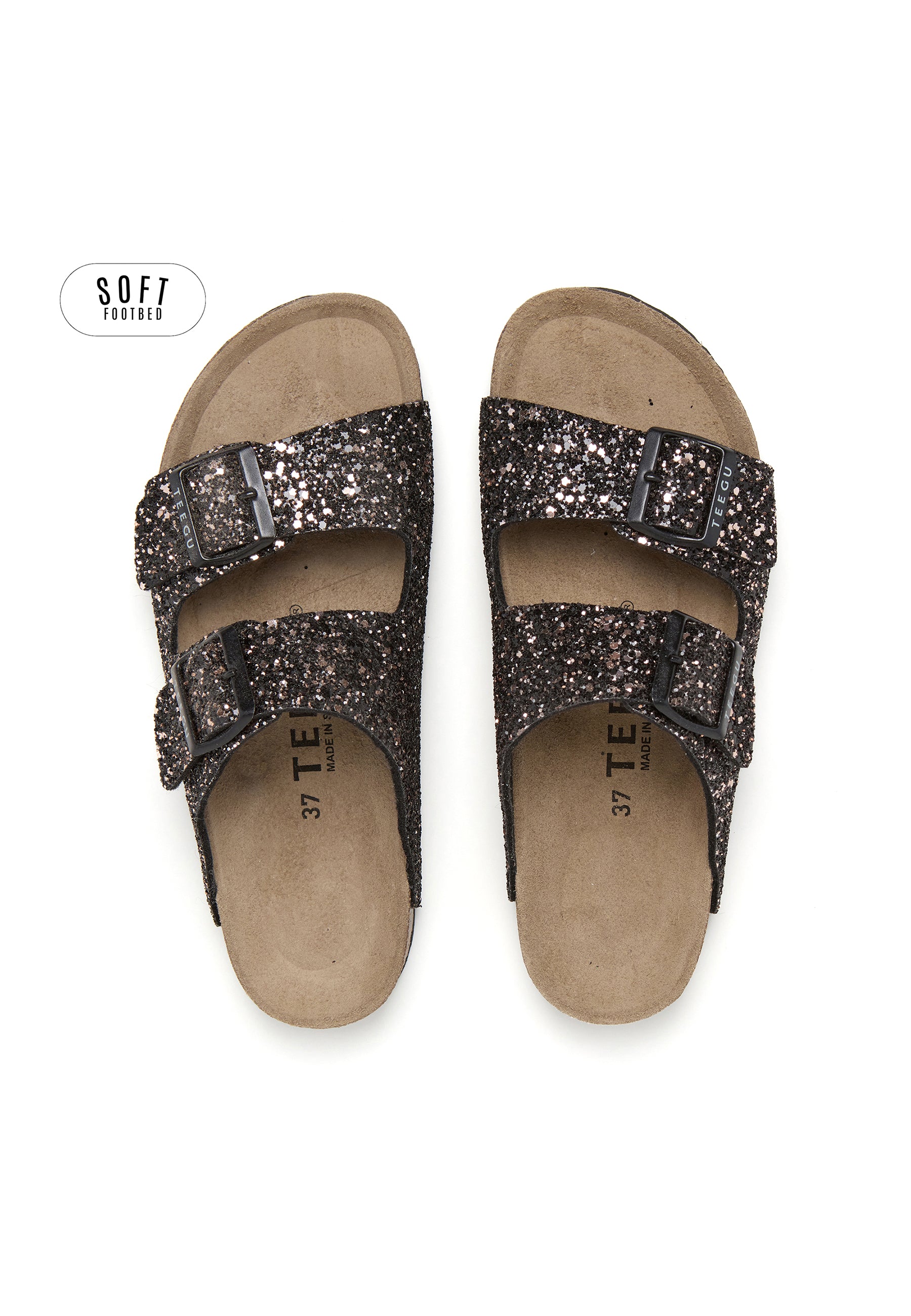 Sandalias Planta Soft - Negro
