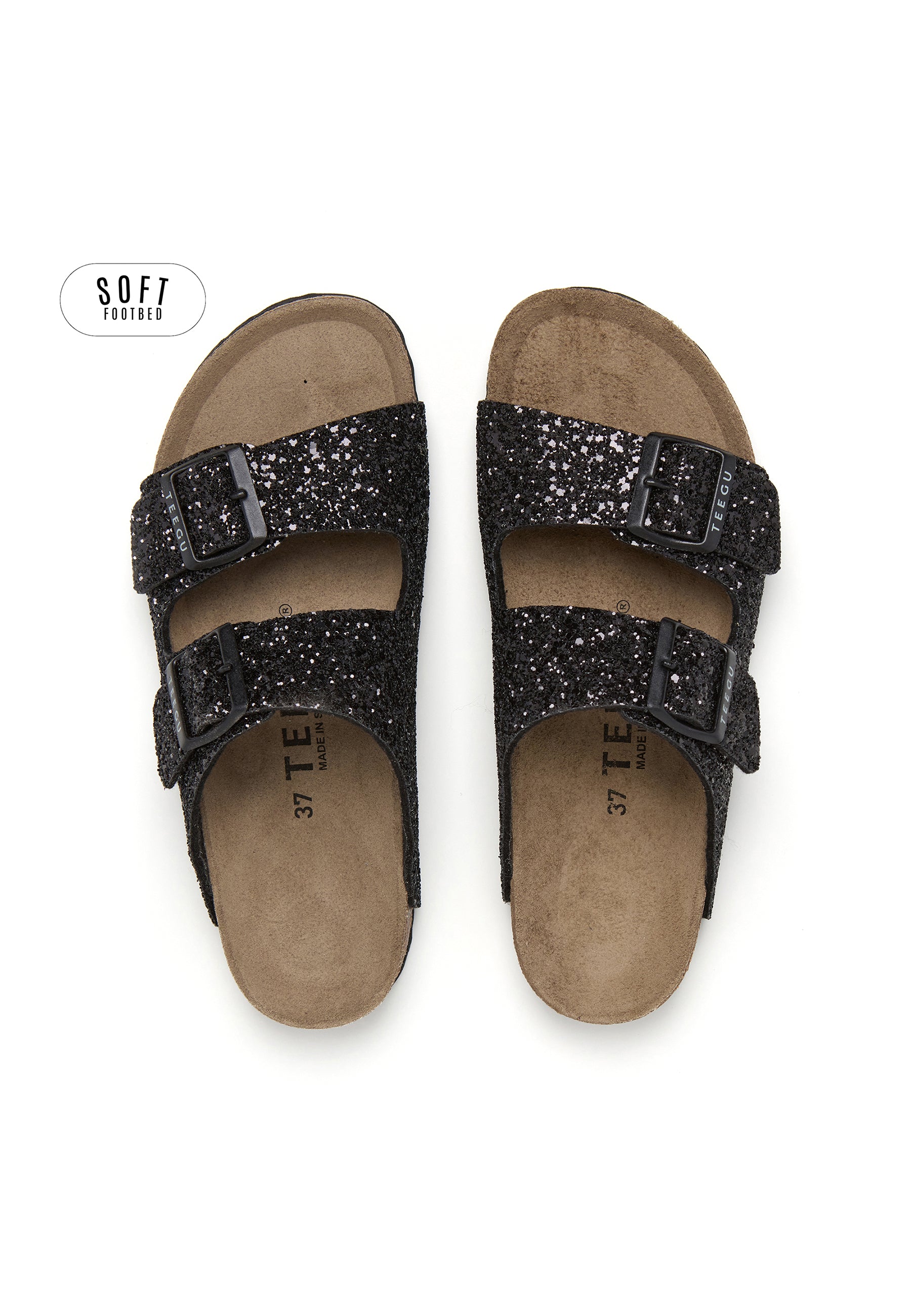 Sandalias Planta Soft - Negro