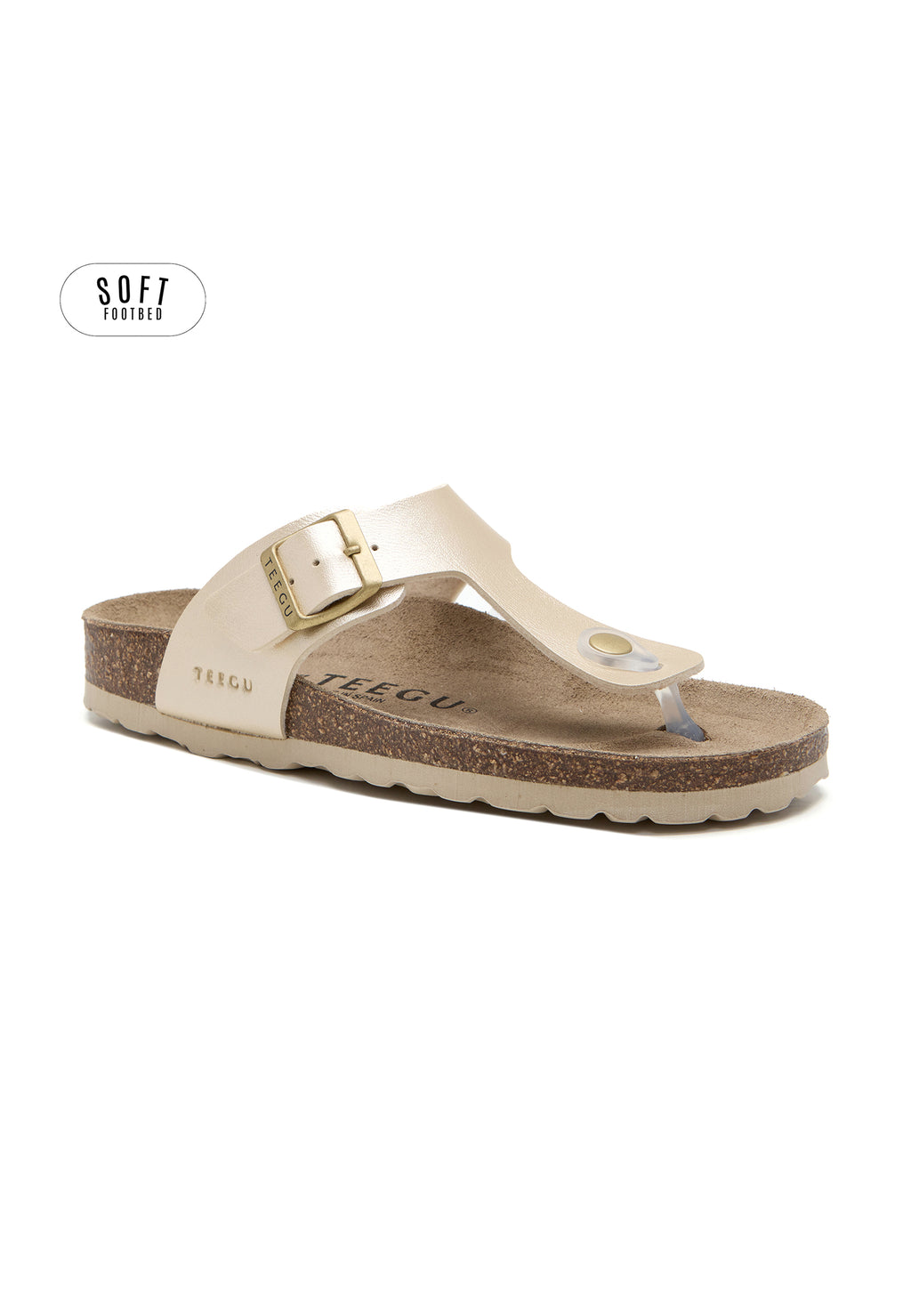 Sandalias Planta Soft - Dorado
